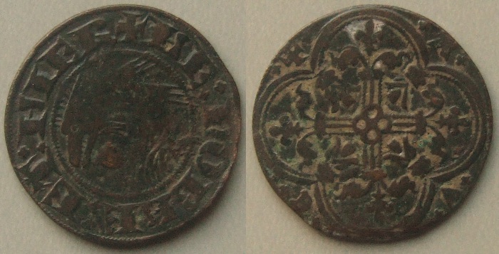 France Dauphine jeton c.1373-1415, M 486